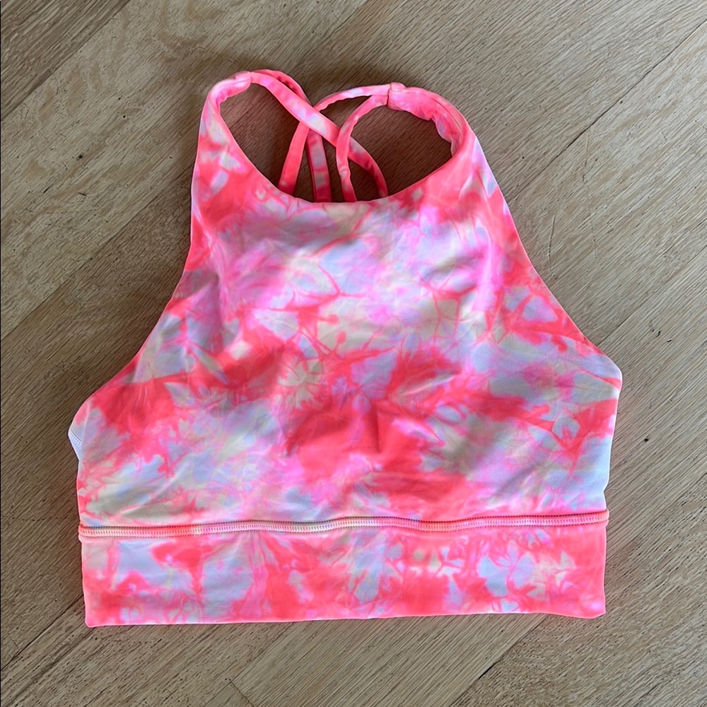 lululemon athletica Pink Tie-Dye Sports Bra